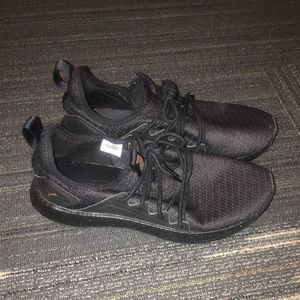 All Black Puma Trainers